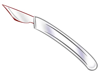 Médecine : illustration de scalpel